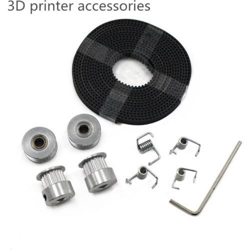 3D printer accessories 5M timing belt 20 tooth inner hole 5+20 tooth idler inner hole 5+ torsion spring