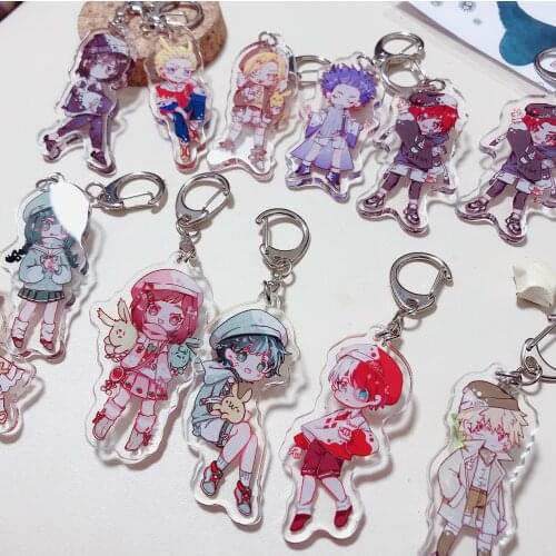 Anime My Hero Academia Midoriya Bakugou Toga Shoto Asui Tsuyu OCHACO URARAKA Special Cosplay Key Chain Pendant Cartoon Keyring