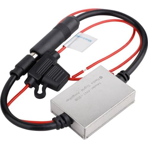 Car Radio Signal Amplifier 12-24V 88-108MHz Auto Vehicle Radio FM Antenna Signal Amplifier Booster Automotive Part