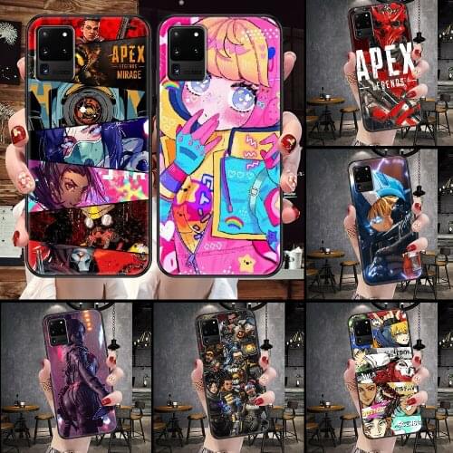 Apex Legends Game Phone case For Samsung Galaxy Note 4 8 9 10 20 S8 S9 S10 S10E S20 Plus UITRA Ultra black soft hoesjes pretty