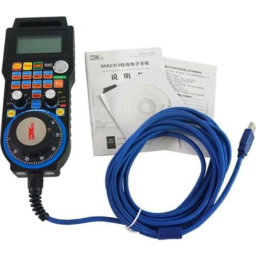 CNC Machine Wood Router Wireless USB MPG Pendant Handwheel Mach3 4axis 6axis Controller