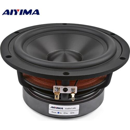 AIYIMA 6.5 Inch Midrange Bass Speaker 60W 4 8 Ohm Hifi Woofer Loudspeaker High Power Aluminum Frame For Bookshelf Home Theater
