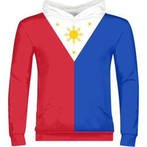 PHILIPPINES male diy free custom name number phl sweatshirt nation flag ph republic pilipinas filipino print text photo clothing