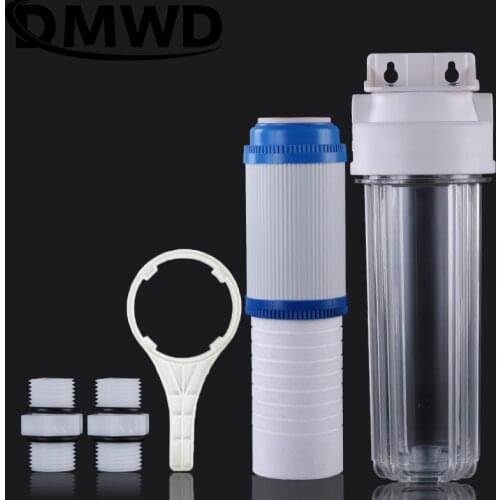 DMWD 10 inches Pre-filter PP Cotton Explosion-proof Transparent Bottle Water Purifier Softener Activated Carbon Filter Cartridge
