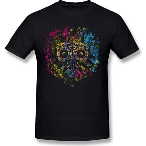 Majoras Mask T Shirt Majoras Mask T-Shirt Short-Sleeve Beach Tee Shirt Male Printed Awesome 100% Cotton Tshirt