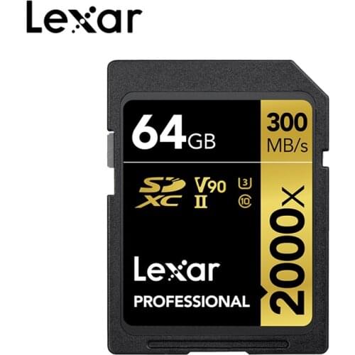 Lexar 2000X UHS-2 SD Card with U3 Flash Limited Pendrive Class 10 32GB 64 GB 128 GB Professional Camera Kart High Speed Memory