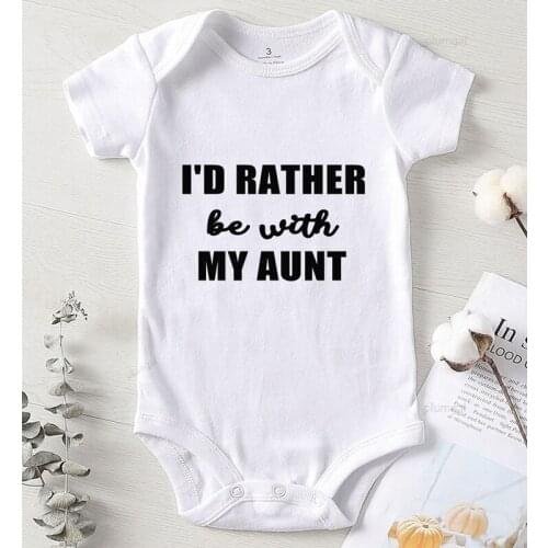 Printing Aunt Clothes for new born Jumpsuit Kids Autumn onesie Girls Winter Clothes Infant Boys Romper Kids Outfits