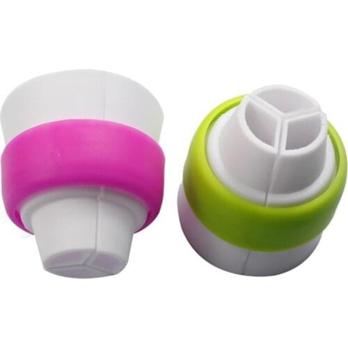 1pcs 3 Holes Cake Decoration Converter Mix 3 Colors Icing Piping Nozzle Converter For Cupcake Nozzle Converter Tools