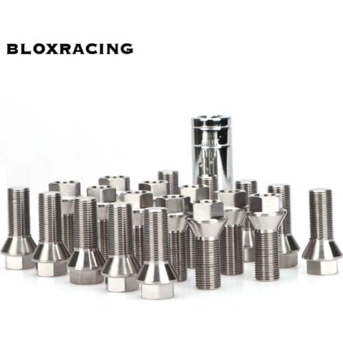 16/20pcs GR5 titanium alloy forged car tire parts wheel bolts M14 x 1.25, For BMW F20/F21/F30/F35/F80/F34/F31/F82/F10/F18/F12