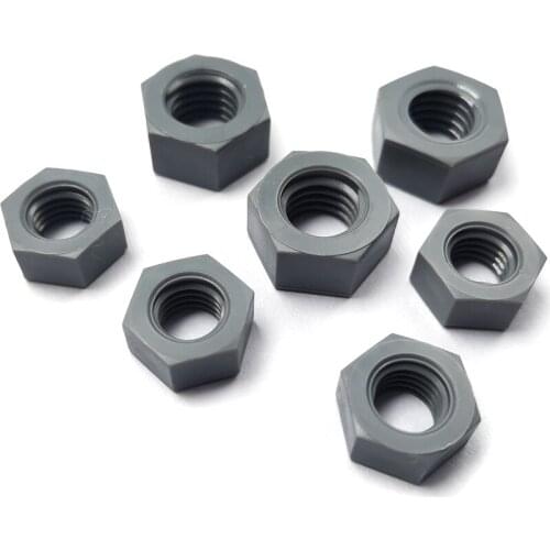 M3-M24 PVC Hexagon Nuts ,Polyvinyl Chloride Plastic Hex Nut ,F016