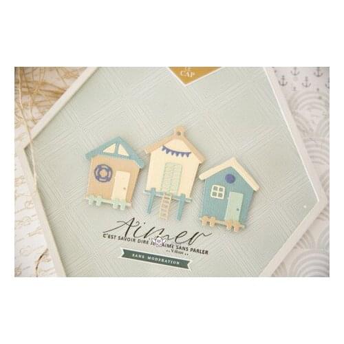 Beach chalet decoration Metal Cutting Dies Stencils DIY Scrapbooking Paper/photo Cards Embossing Dies