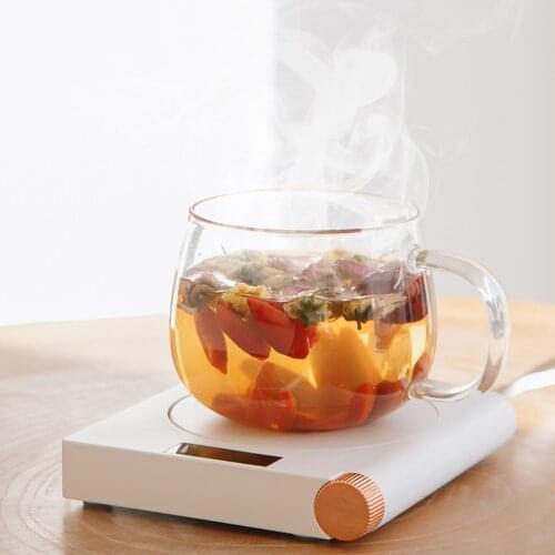 Mini Heating Coasters USB Charging LED Display Warmer Heater Base Mug Mat Fast Heater Adjustment Constant Temperature Mug Mat