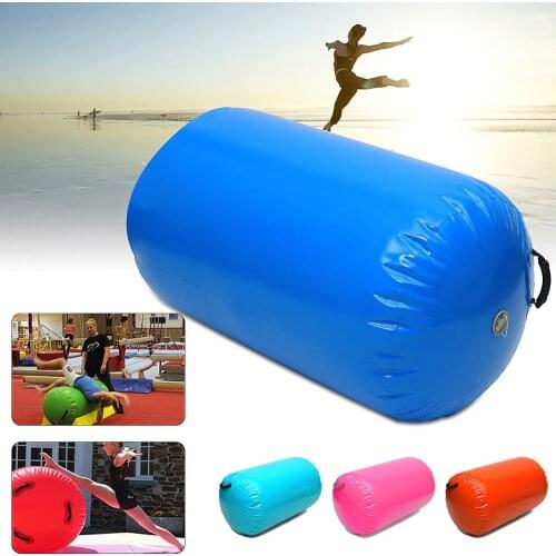 Inflatable Air Roller Gymnastic Air Barrel For Exercise Training With Electric Pump