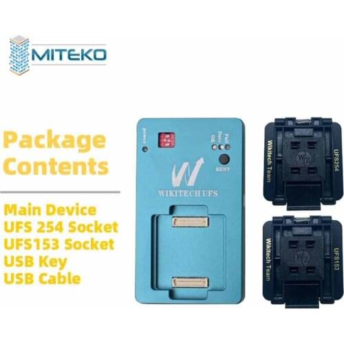 New 2020 Original Wikitech UFS Programmer UFS 254 and UFS 153 IC Sockets UFS Programmer