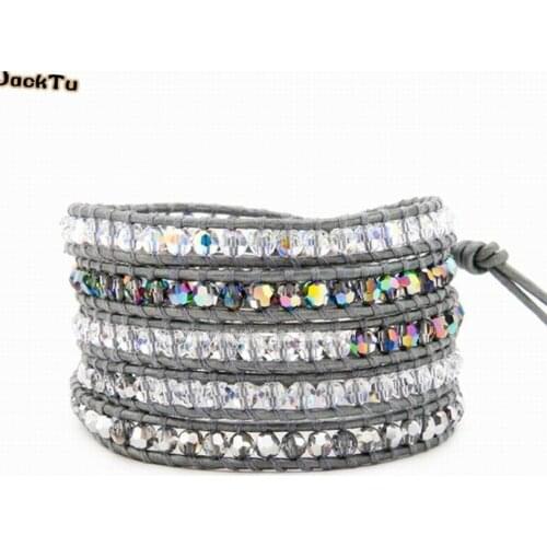 Wholesale grey series mixed wrap crystal for biker