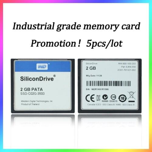 Original hot High speed compact flash CF card 2GB industrial grade memory card SiliconDrive SSD-C02G-3500 CNC machine tool