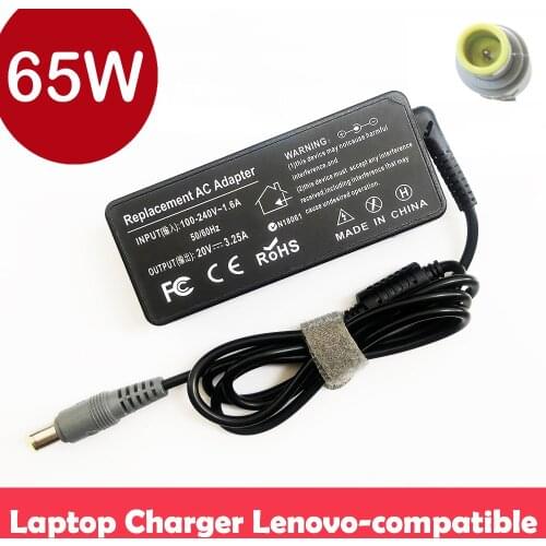 Genuine 20V 3.25A 65W Laptop AC Adapter Power Supply Charger For IBM Lenovo X200 X210 X220 X230
