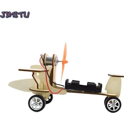 Gliding Aircraft Technology Science Toys DIY Experiment Electric Kit Warhawk Glider Kids Toys Stimulate Creativity Wooden Model