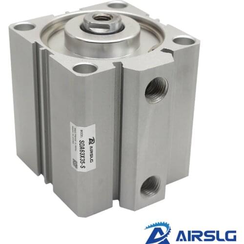 SDA40 AIRTAC Type air pneumatic cylinder double acting compact cylinder SDA40 Bore 40 mm stroke 5 - 100 mm female /male thread