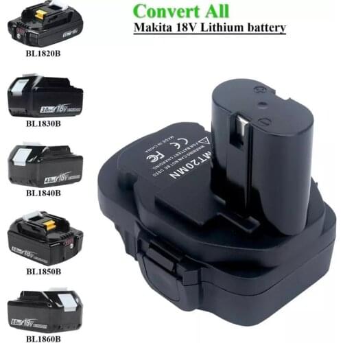 MT20MN Battery Converter For makita Tool Convert 18V Li-ion Battery BL1820B BL1830B BL1840B BL1850B to 1822 18V Ni-Cd