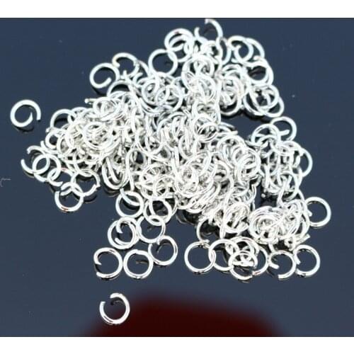 D010 Single Loops Open Jump Split Rings Connector for DIY Jewelry Findings & Components Bijoux Making 5mm Approx 210pcs/pack 10g