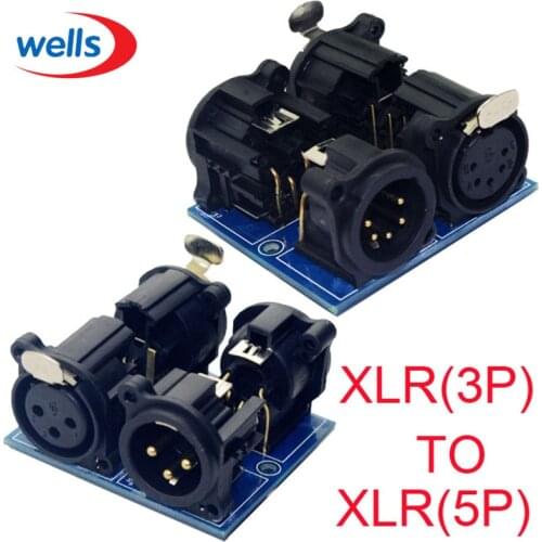 DMX512 XLR5 connector to XLR3 ,XLR3-XLR5, use for DMX controller