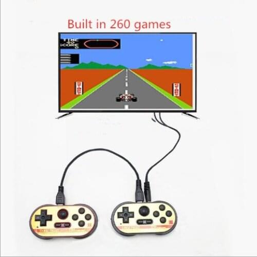 Retro TV game console 260 games 8 bit MINI TV single double play for NES FC handheld game console