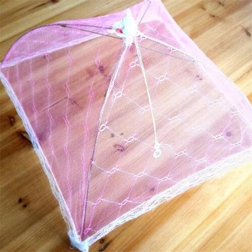 Hexagon gauze Foldable Table Food Cover Umbrella Style Anti Fly Mosquito Kitchen Cooking Tools Meal Cover Table Mesh Food Covers