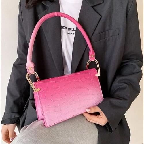 Stone pattern Armpit bag 2021 New High-quality PU Leather Womens Designer Handbag Luxury Brand Shoulder Messenger Bag Purses