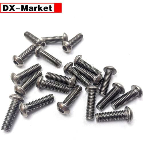 M2.5 m3 m4 m5 m6 Titanium Screw ,Ti Hex Socket Button Head Bolt ,E018