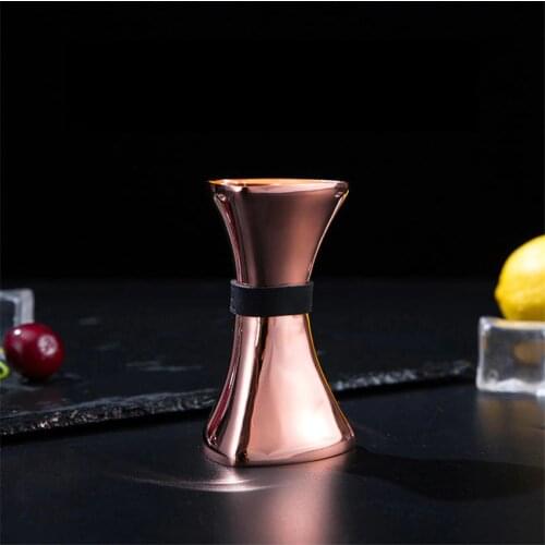 Triangle Stainless Steel Bar Wine Cocktail Shaker Jigger Single Double Shot Drink Mixer Wine Measurer Cup Bar Tools 35/45ml
