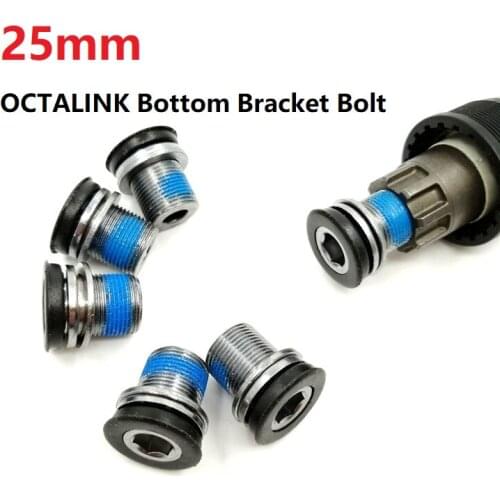 Bicycle OCTALINK Bottom Bracket Screw 25mm Crank Bolt Spline Bottom Bracket Axis Screw Accessories For ES25 ES300