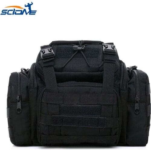 Scione Military Tactical Assault Pack Shoulder Bag Army Molle fashion casual waterproof nylon shoulder messenger gym bags sport