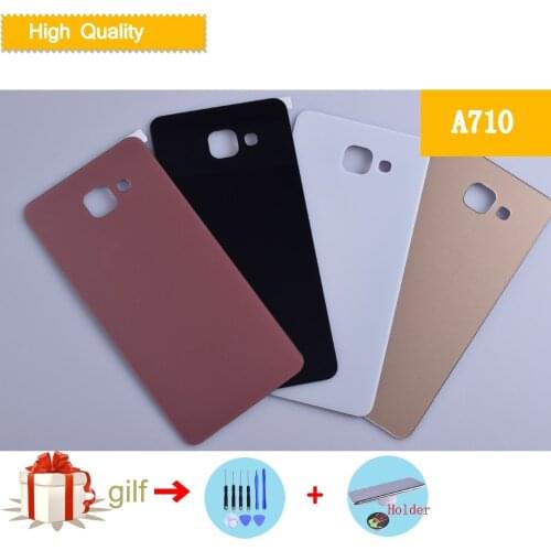 For Samsung Galaxy A7 2016 A7100 A710 A710F Back Battery Case 3D Glass Rear Housing Cover Rear Door Case Replacement