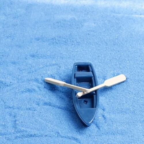 1 Set Mini Boat Figurine Garden Ornament Plant Fairy Decor Craft Fashion