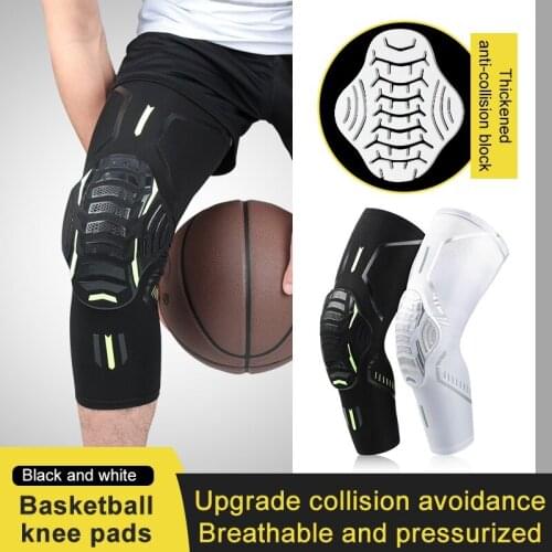 1PC Breathable Knee Pad Long Leg Sleeves Absorb Sweat Honeycomb Shockproof Knee Brace Football Basketball Sports Knee Guard