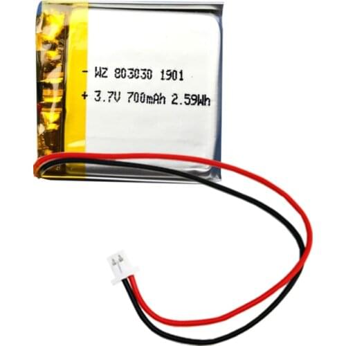 803030-650mah audio battery polymer battery lithium polymer battery 3.7v rechargeable battery
