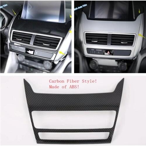 Lapetus Car Styling Dashboard Navigation GPS Multimedia Panel Cover Trim 1 Pcs ABS Fit For Mitsubishi Eclipse Cross 2018 - 2021