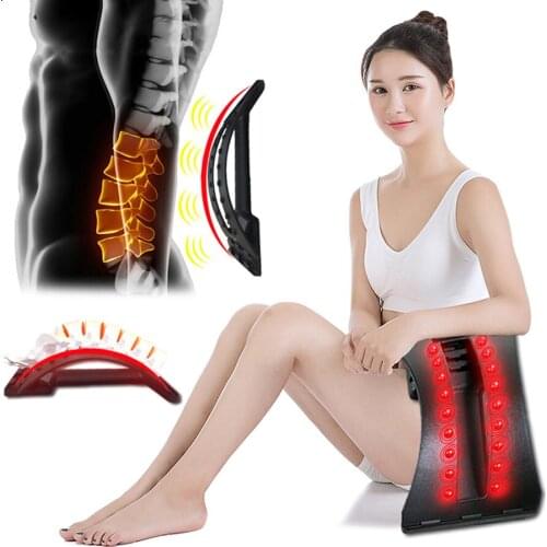 Household Back Massager Stretcher Fitness Massage Equipment Stretch Relax Stretcher Lumbar Support Spine Pain ReliefChiropractic