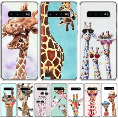 Cute Cartoon animal giraffe Phone Case For Samsung GalaxyA90 A71 A70 A51 A50 A41 A40 A30 A21 A10 A9 A8 A7 A6Plus M30S A20E A01 A