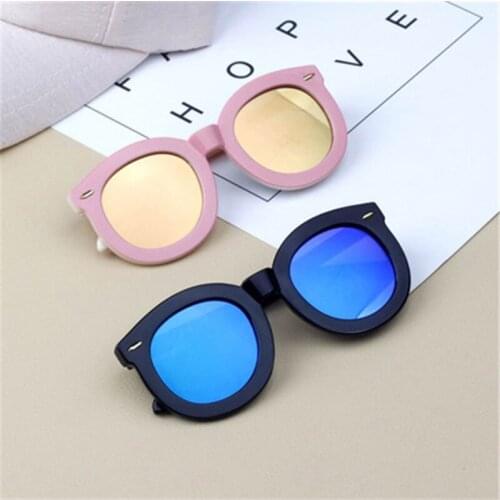 Kids Vintage Stylish Sunglasses Big Glasses Children Baby Boys Girls Holiday Travel Party Eyewear Round Rivet Oculos UV400