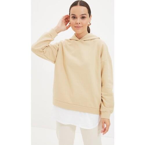 Trendyol Bottom Overhang T-shirt TCTAW22TW0028