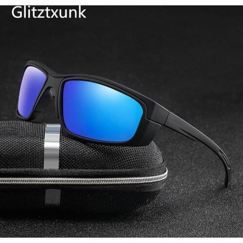 Glitztxunk New Fashion Polarized Sunglasses Men Women Classic Mirror Sun Glasses For Male Driver Eyewear UV400 Oculos De Sol