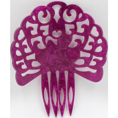Hair comb acetic acid plate a variety of color fashionable female holiday party headdress decoration