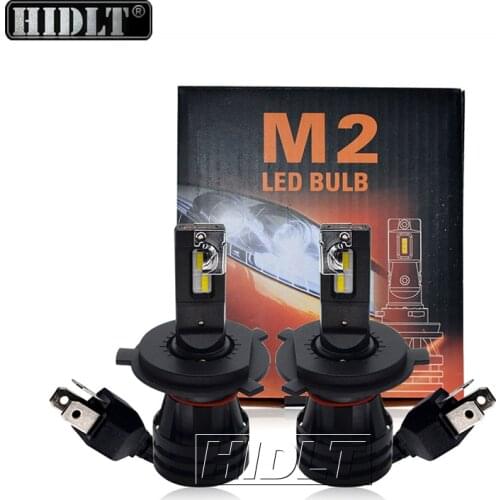 HIDLT 2PCS M2 LED H4 Car Headlight Kit H7 H8 HB3 9005 HB4 9006 9012 H11 LED Auto Lamp Bulb 6500K White 12000LM 12V 24V LED Light
