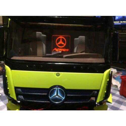 Actros logo LED Lamp chandeliers For 1/14 scale RC Tamiya Benz R620 R470 1838 56348 56352 3363 Tractor Trailer