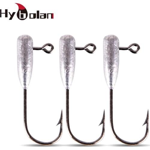 Mini Jig Head Hook 10pcs Exposed Lead Head Hook Barbed Hook Trout Worm Soft Lure Ice Jig Root Fishing Hook Accessories tool
