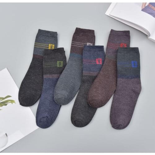 JIAYAN 10 Pairs/Lot Mens Socks Wool Leisure Thicken Unisex Socks Cheap And Warm Womens Stockings Wholesale 2020 Autumn Winter