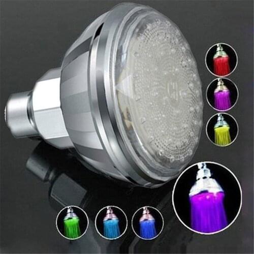 Rainbow Bather Color Changing LED Anion Spa Shower Head Temperature Control Bathroom High Pressure Water Saving Shower head