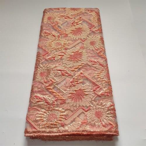 Nigerian Wedding Lace Fabric 2021 Embroidered Tulle Mesh Net Lace Fabric with Polyester African French Cord Lace HD005